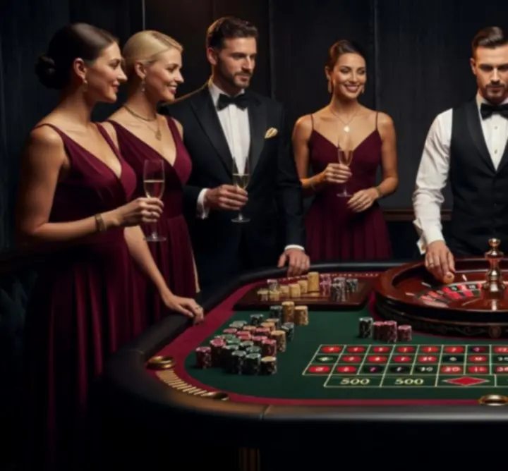 Elegáns mobil roulette asztal Arena y Sol Katarzyna Szurkowska rendezvényen