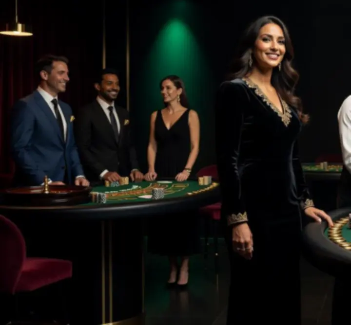 Arena y Sol Katarzyna Szurkowska csapata elegáns poker asztal körül